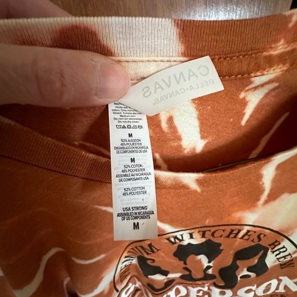 Upcycled Sanderson Sisters Size Med Tie-Dye Tee - Picture 4 of 4